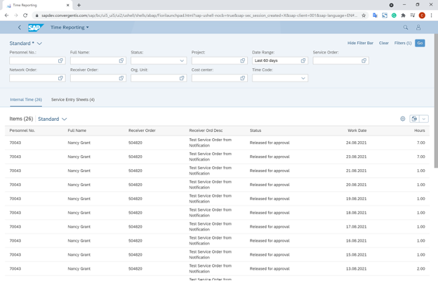 Cost Allocation in Time Reporting App