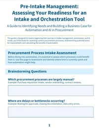 Intake Management Assessment