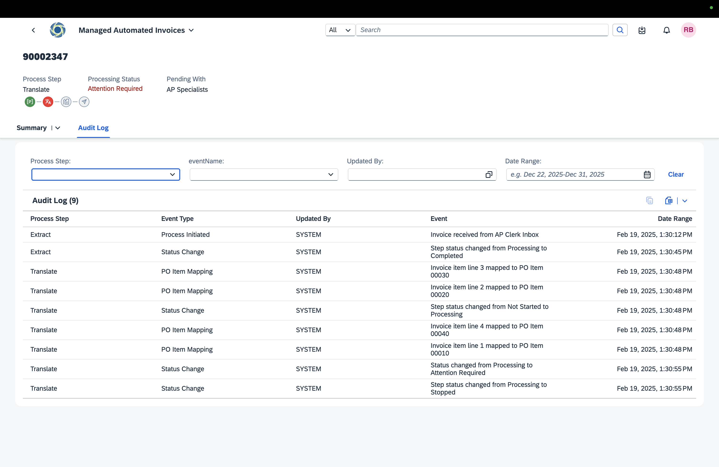 Invoice Automation Extraction