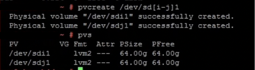 Physical Volume Creation S4HANA