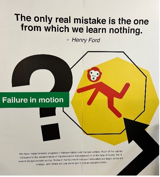Sign from the Museum of Failure